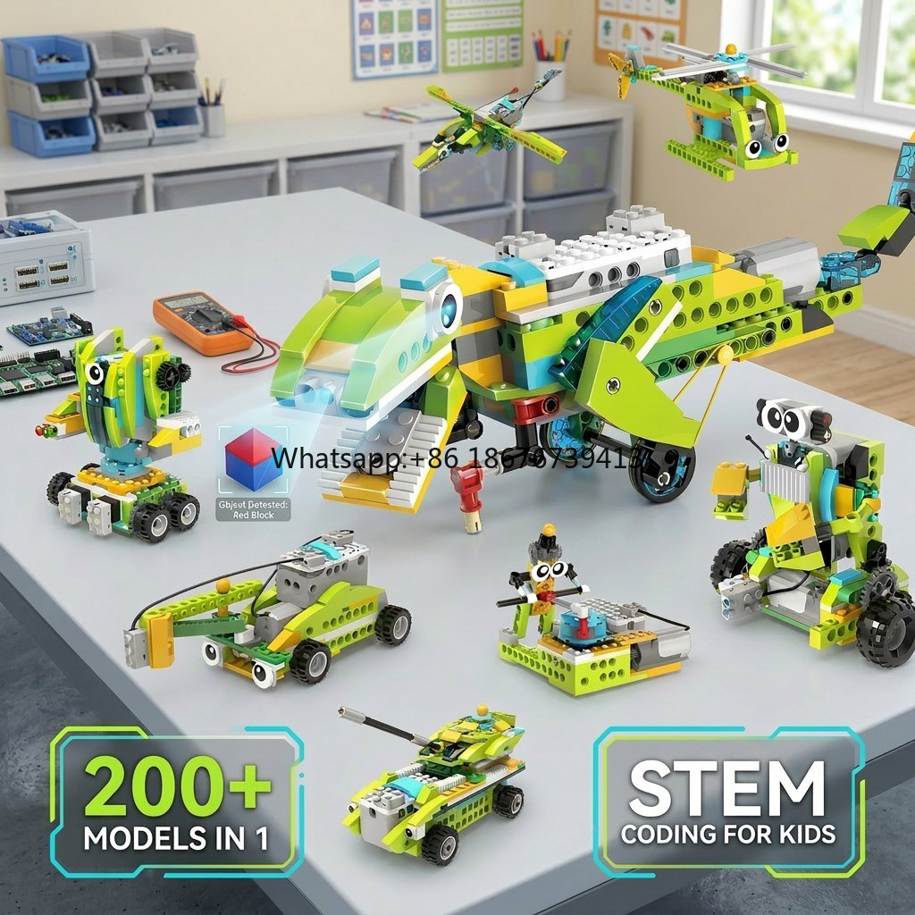 Stem Robot Building Kit Coding - 200 in 1 STEM Robotics Kit