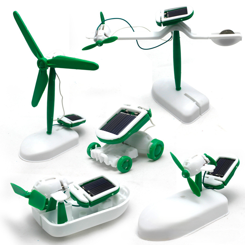 Solar Powered Robot Kit 14 In 1 - 6-In-1 Solar-Power Robot Kit Assembling Ship