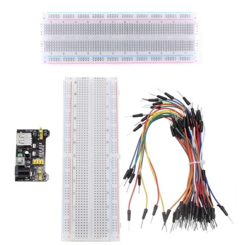 Breadboard Jumper Wires Power Supply Kit - 3.3V/5V MB-102 Breadboard Power Supply Module