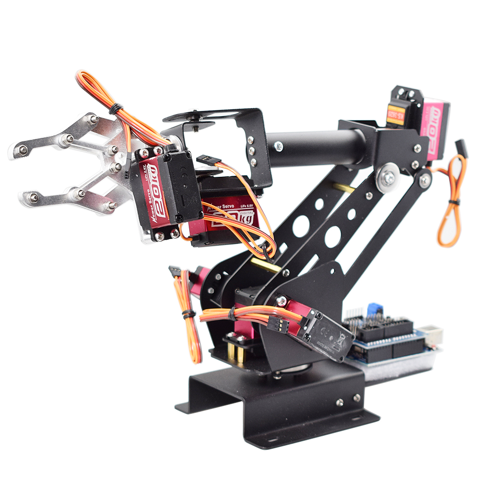 Programmable Robotic Arm Kit Arduino - Ps2 Control 6 DOF Robotic Arm