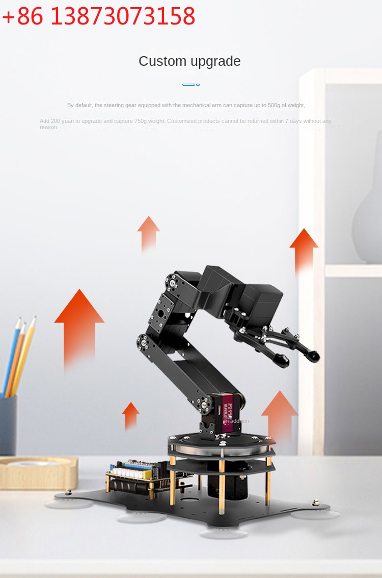 Programmable Robotic Arm Kit Arduino - 6 DOF Robotic Arm with Metal