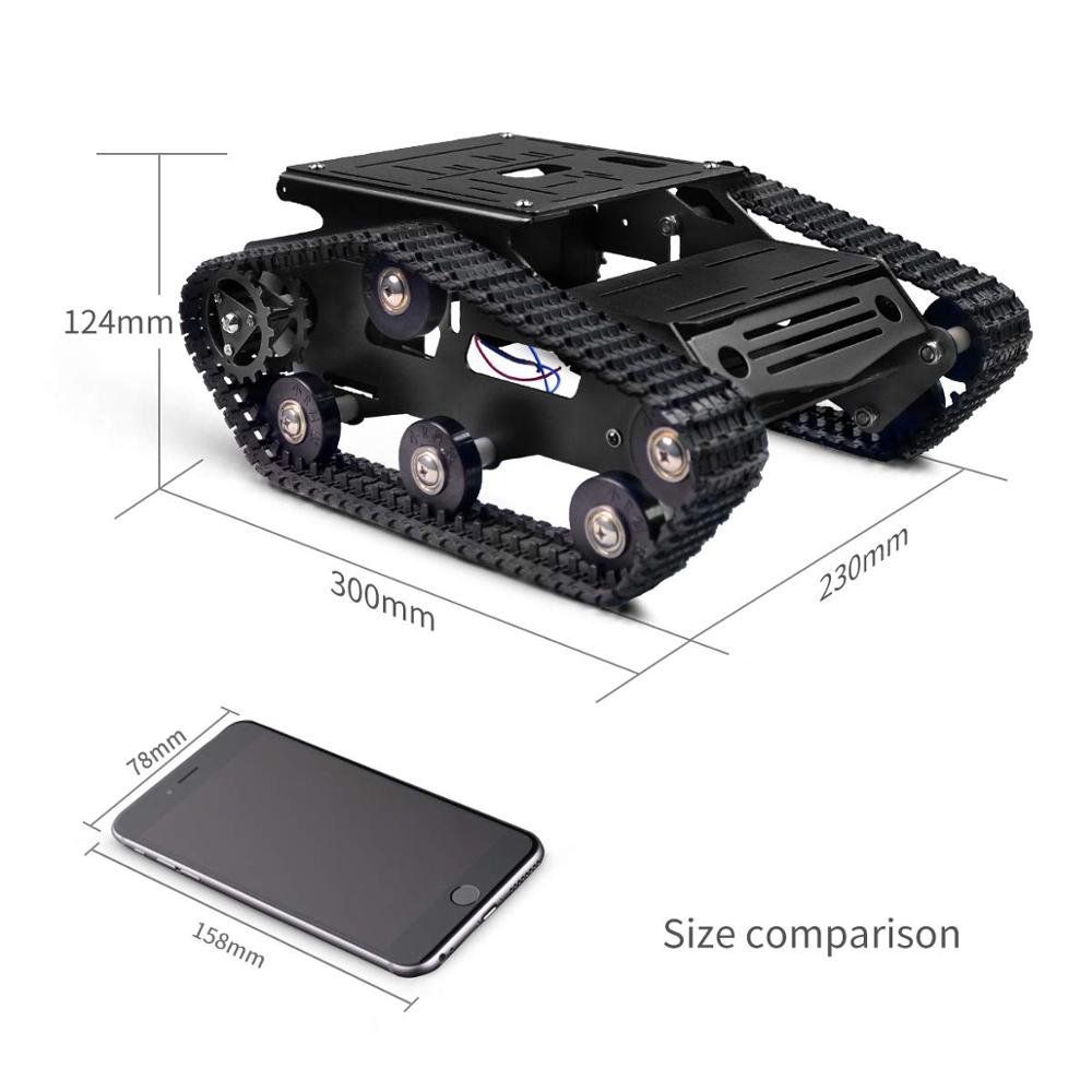 Raspberry Pi Robot Platform Tank Chassis - Smart Robot Car Tank Chassis Kit