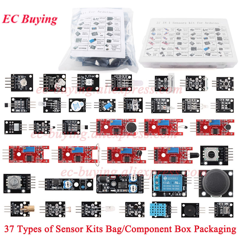 37 in 1 Sensors Modules 37 Kit - Arduino Sensor Kit 37 Modules Starter 评论和价格