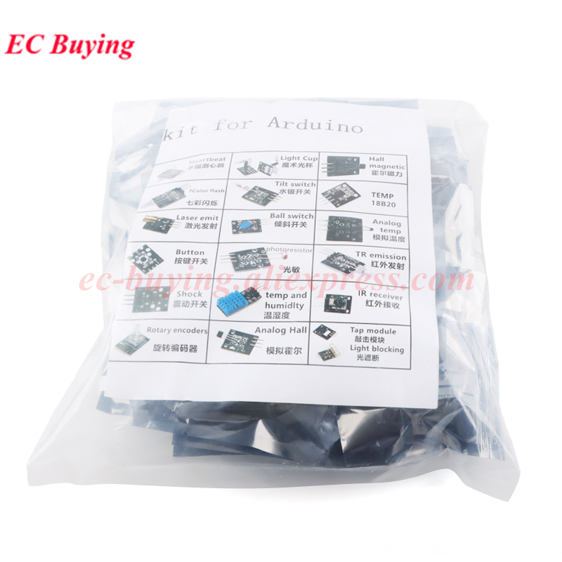 37 in 1 Sensors Modules 37 Kit - Arduino Sensor Kit 37 Modules Starter 评论和价格