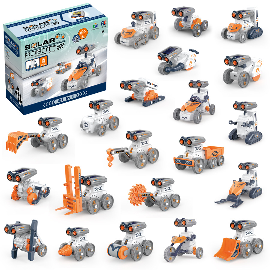 21 in 1 DIY Solar Robot Buildi - Solar Powered Robot Kit 14 In 1 评论和价格