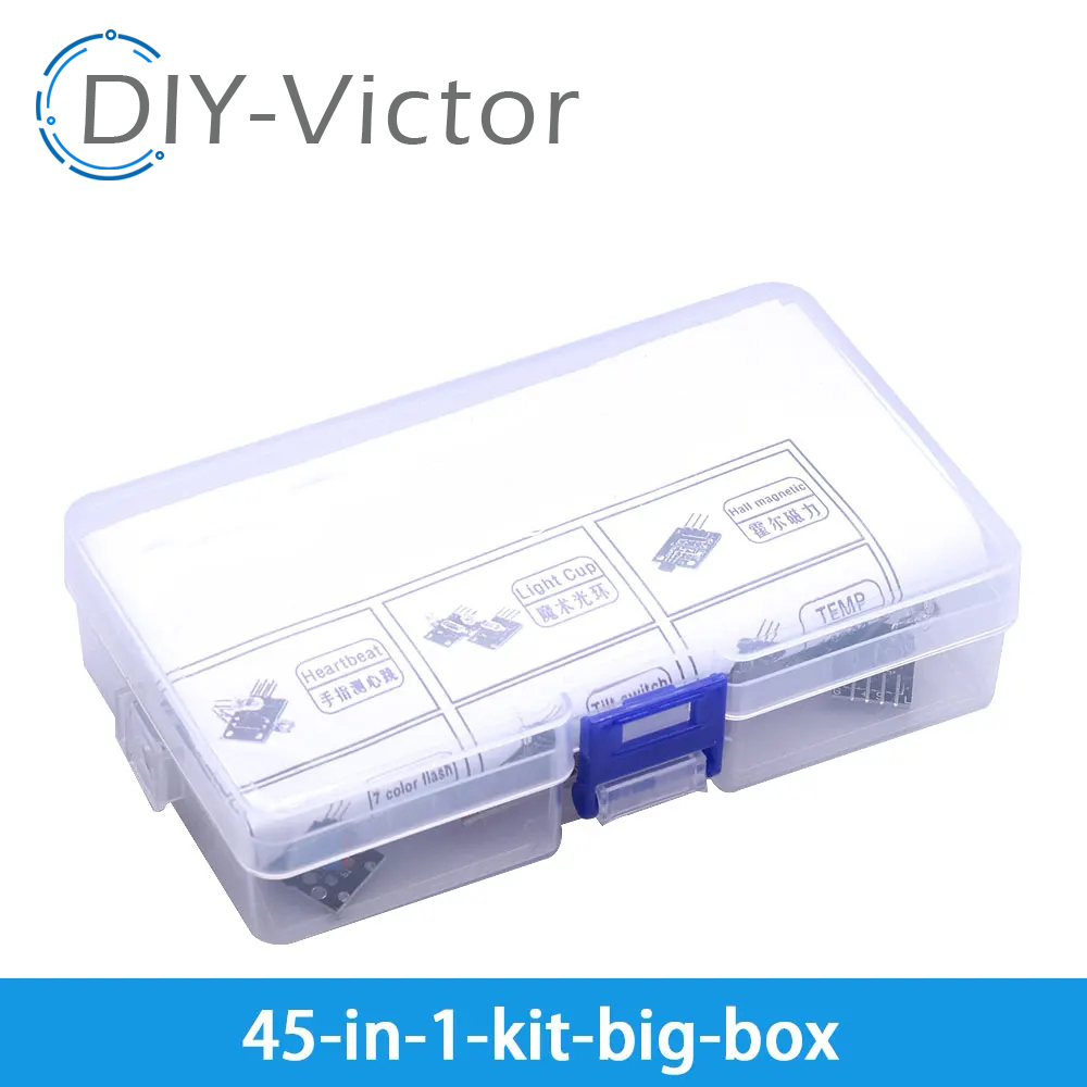 For Arduino 45 in 1 Sensors Mo - Arduino Sensor Kit 37 Modules Starter 评论和价格