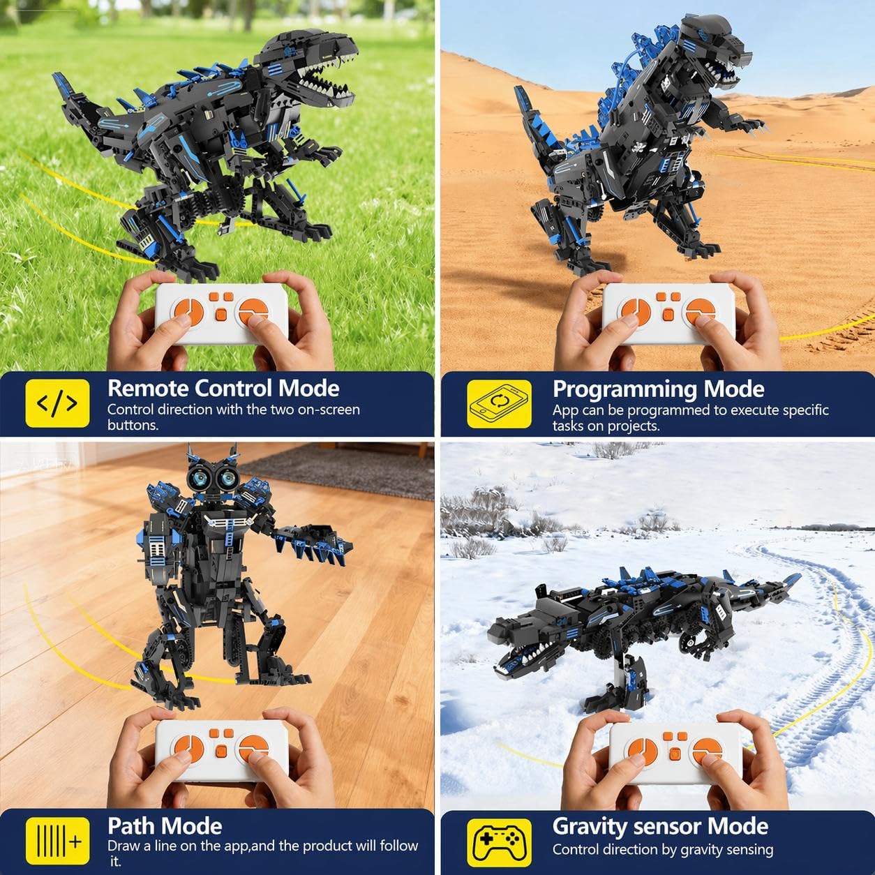 5-in-1 Transformable STEM Robo - Stem Robot Building Kit Coding 评论和价格