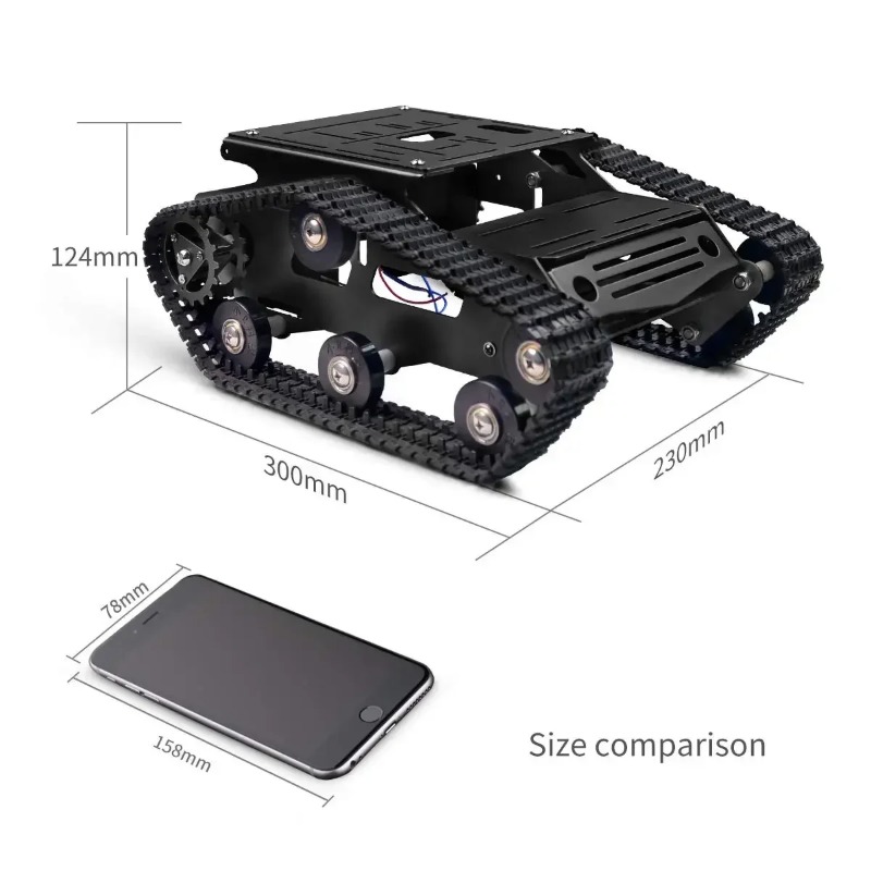 Smart Robot Car Tank Chassis K - Raspberry Pi Robot Platform Tank Chassis 评论和价格