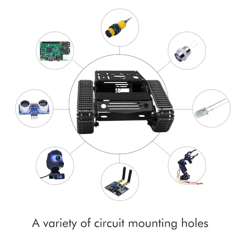 Smart Robot Car Tank Chassis K - Raspberry Pi Robot Platform Tank Chassis 评论和价格