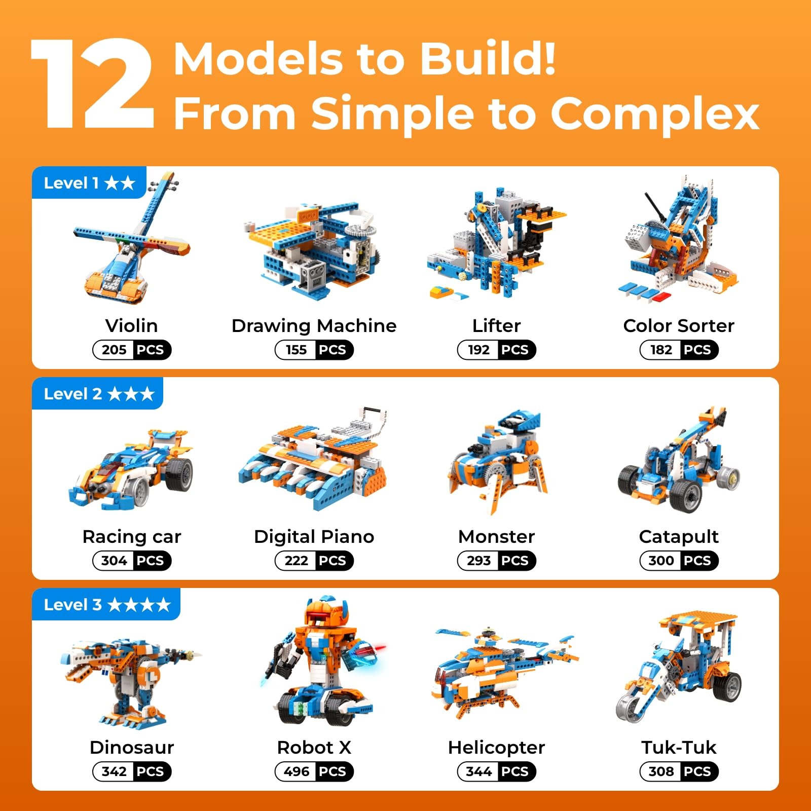 Apitor Robot Building Kit, 12- - Stem Robot Building Kit Coding 评论和价格
