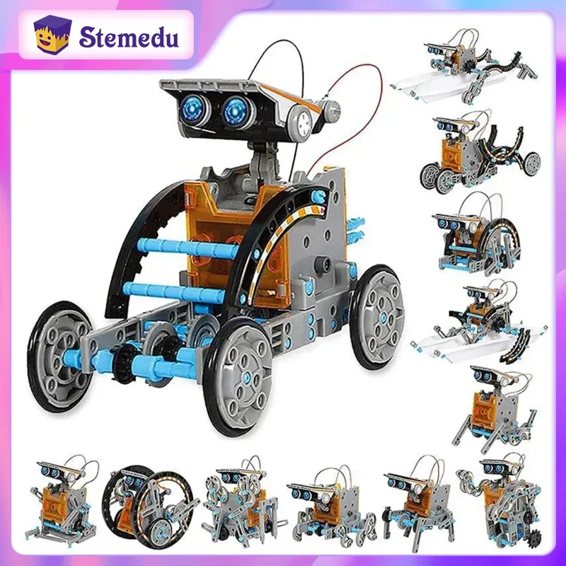 STEM 13 in 1 Solar Powered Rob - Solar Powered Robot Kit 14 In 1 评论和价格