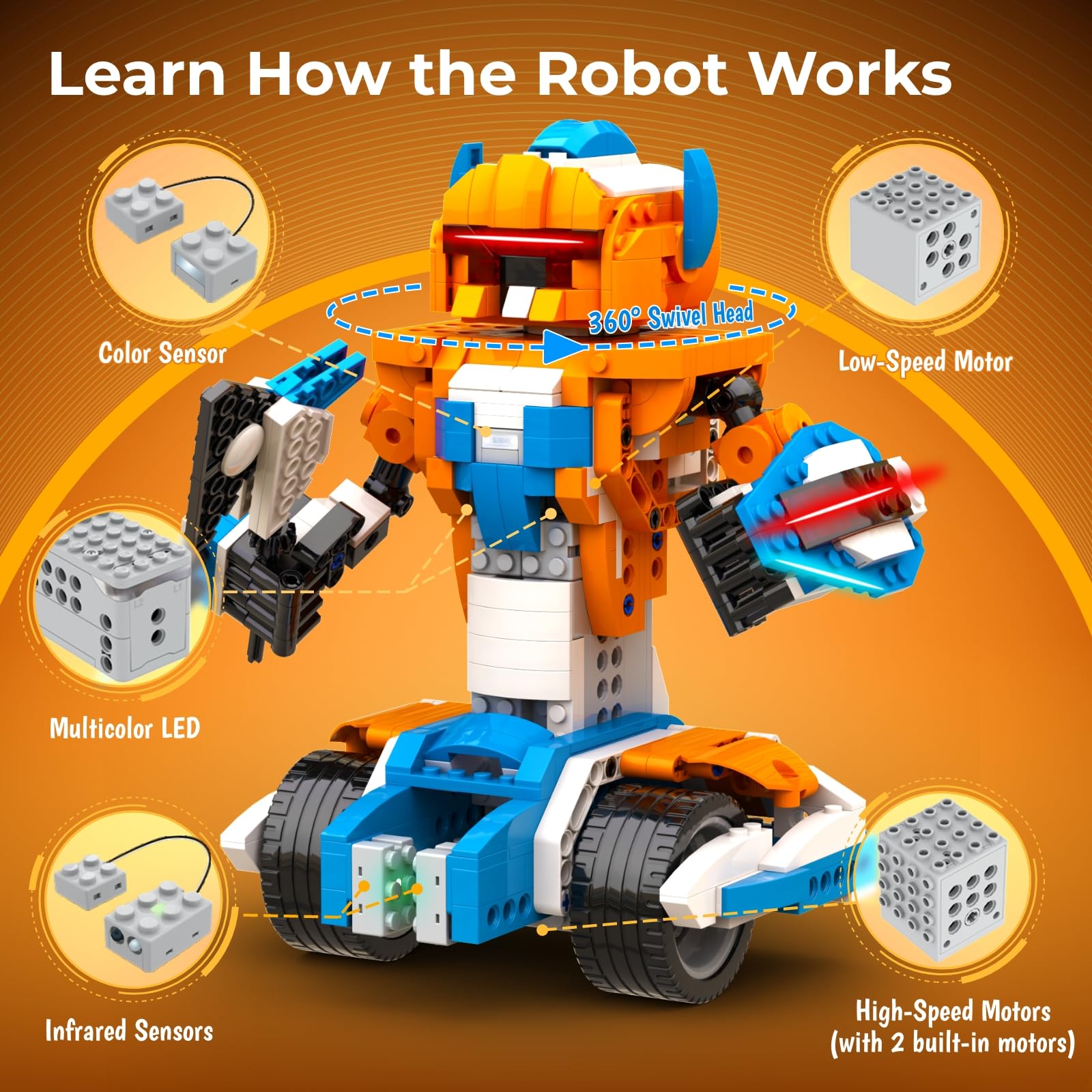 Apitor Robot Building Kit, 12- - Stem Robot Building Kit Coding 评论和价格