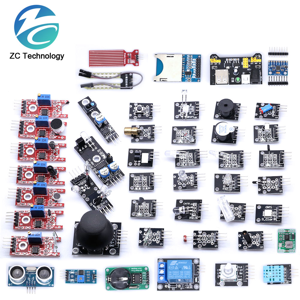 For arduino 45 in 1 Sensors Mo - Arduino Sensor Kit 37 Modules Starter 评论和价格