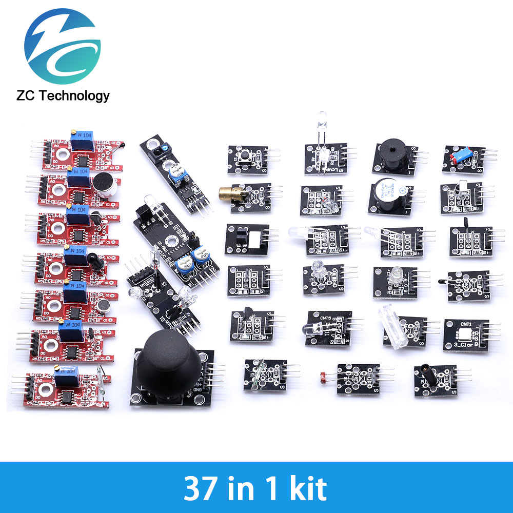 For arduino 45 in 1 Sensors Mo - Arduino Sensor Kit 37 Modules Starter 评论和价格