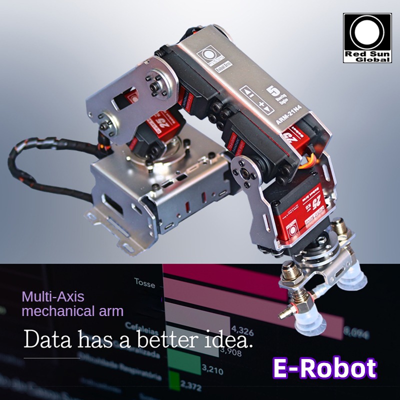 5 DOF Robot Arm Industrial Rob - Programmable Robotic Arm Kit Arduino 评论和价格