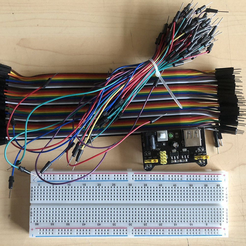 830-Point Breadboard Starter L - Breadboard Jumper Wires Power Supply Kit 评论和价格