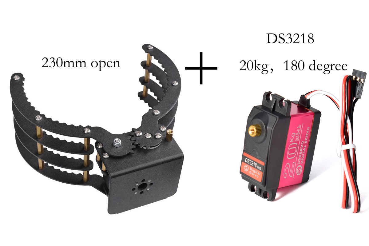 230mm Opening Mechanical Claw  - Programmable Robotic Arm Kit Arduino 评论和价格