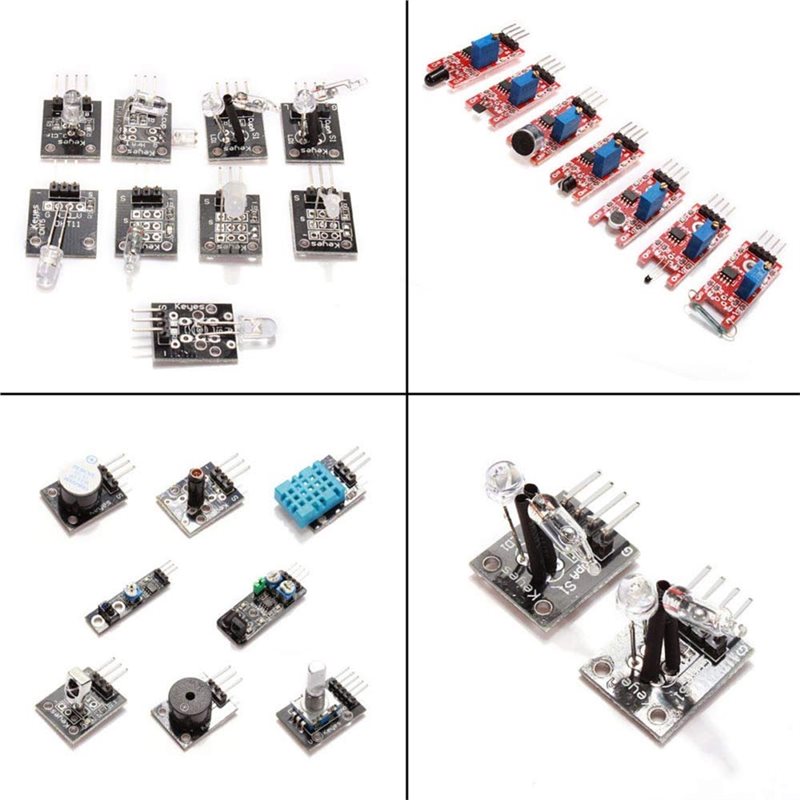 ABKN-For Arduino MCU Compatibl - Arduino Sensor Kit 37 Modules Starter 评论和价格