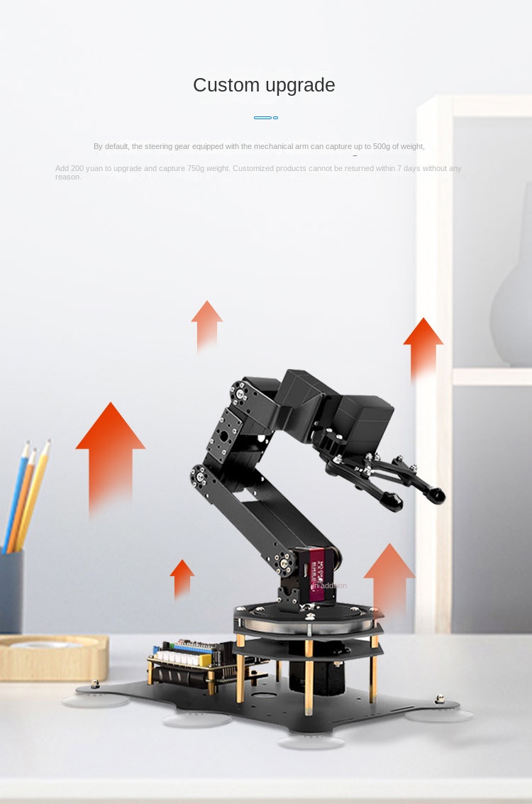 6 DOF Robotic Arm with Metal C - Programmable Robotic Arm Kit Arduino 评论和价格