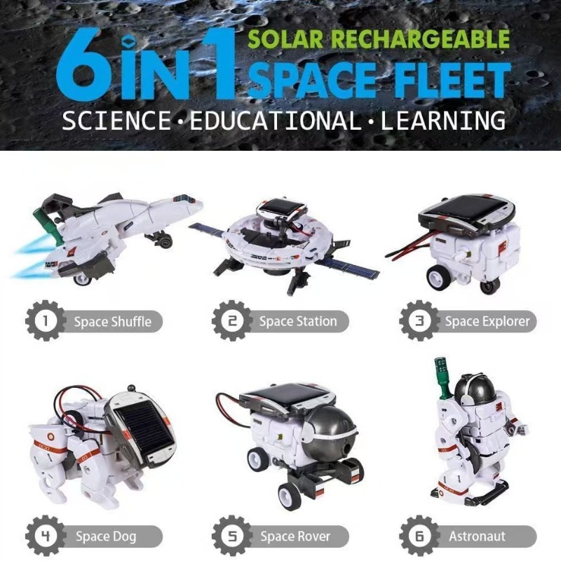 6-in-1 Solar Powered STEM Robo - Solar Powered Robot Kit 14 In 1 评论和价格