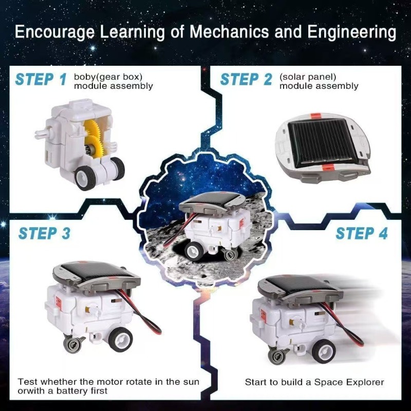 6-in-1 Solar Powered STEM Robo - Solar Powered Robot Kit 14 In 1 评论和价格