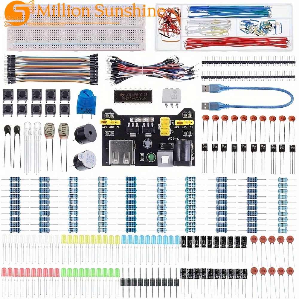 Electronics Kit Power Supply M - Breadboard Jumper Wires Power Supply Kit 评论和价格