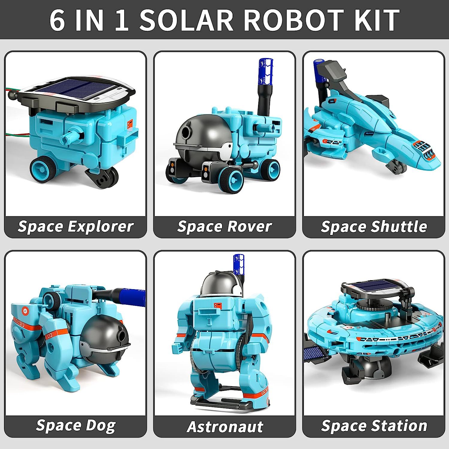 Assembling Robot Kit 6 in 1 Ed - Solar Powered Robot Kit 14 In 1 评论和价格