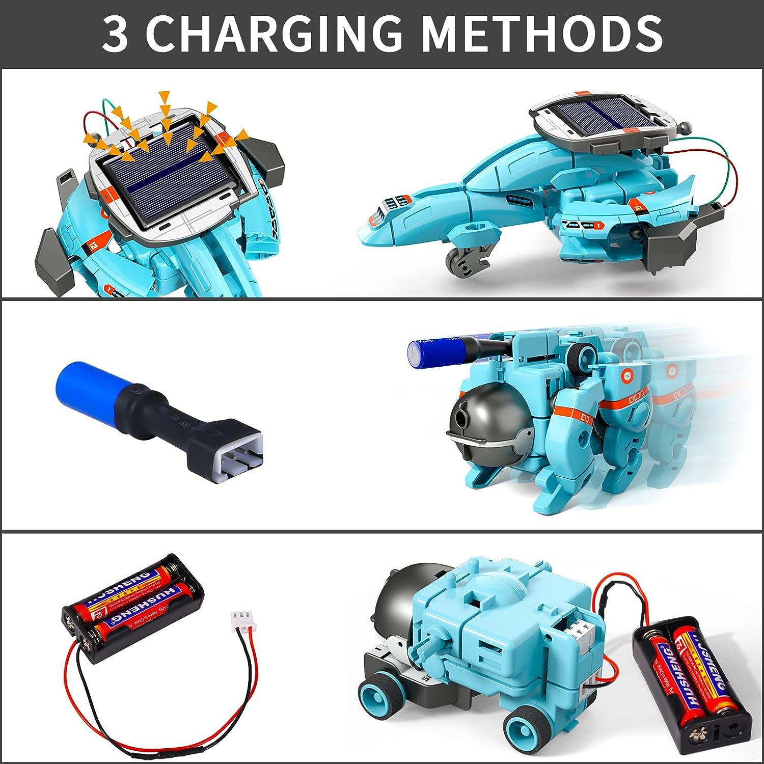 Assembling Robot Kit 6 in 1 Ed - Solar Powered Robot Kit 14 In 1 评论和价格