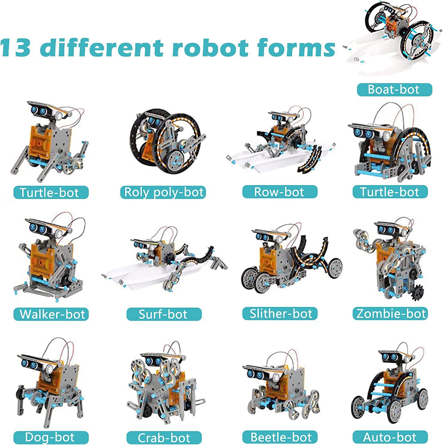 13 in 1 Science Experiment Sol - Solar Powered Robot Kit 14 In 1 评论和价格