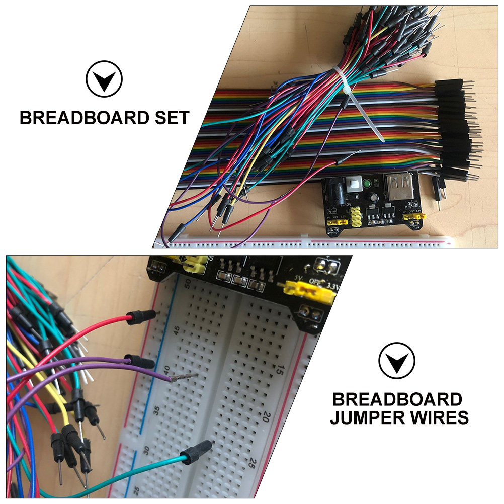 830 Point Breadboard Kit Inclu - Breadboard Jumper Wires Power Supply Kit 评论和价格