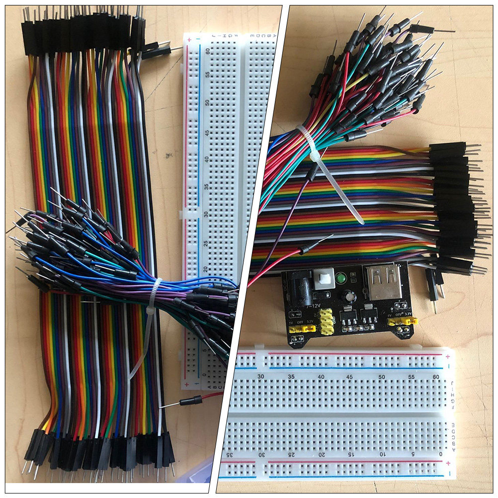 830 Point Breadboard Kit Inclu - Breadboard Jumper Wires Power Supply Kit 评论和价格