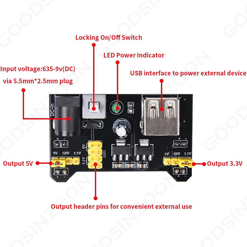 Electronics Starter Kit w/Powe - Breadboard Jumper Wires Power Supply Kit 评论和价格