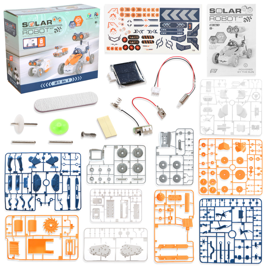 21/14/7 in 1 Science Experimen - Solar Powered Robot Kit 14 In 1 评论和价格