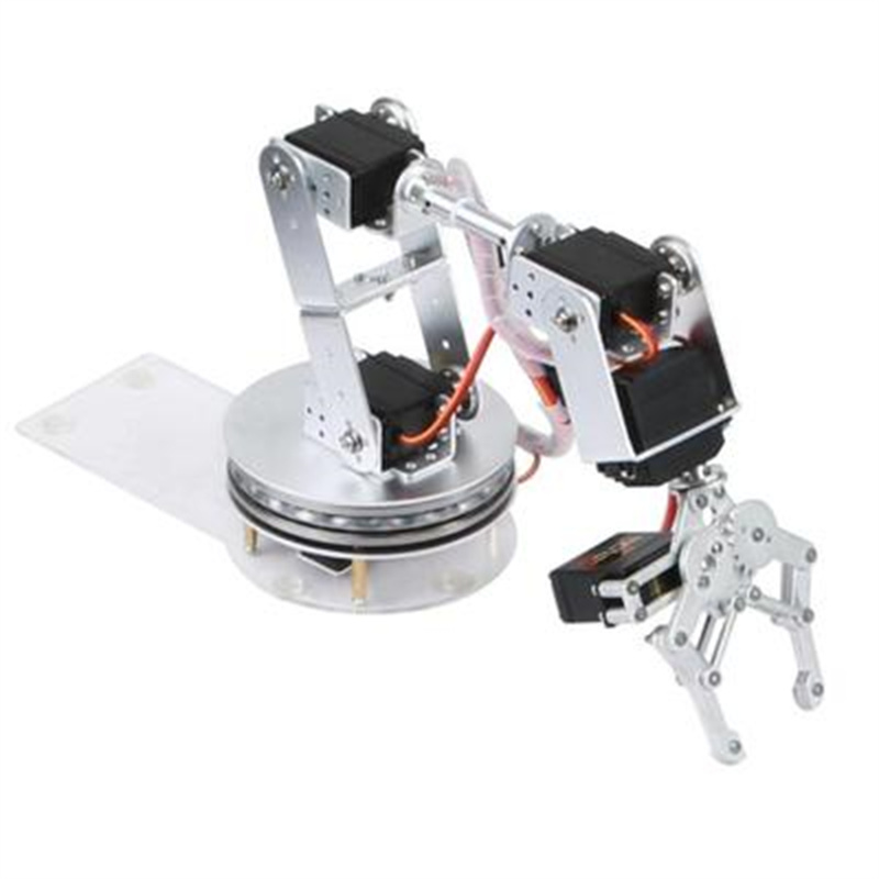 Silver 6 DOF Robotic Arm with  - Programmable Robotic Arm Kit Arduino 评论和价格