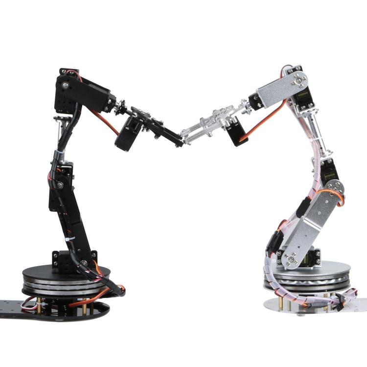 Silver 6 DOF Robotic Arm with  - Programmable Robotic Arm Kit Arduino 评论和价格