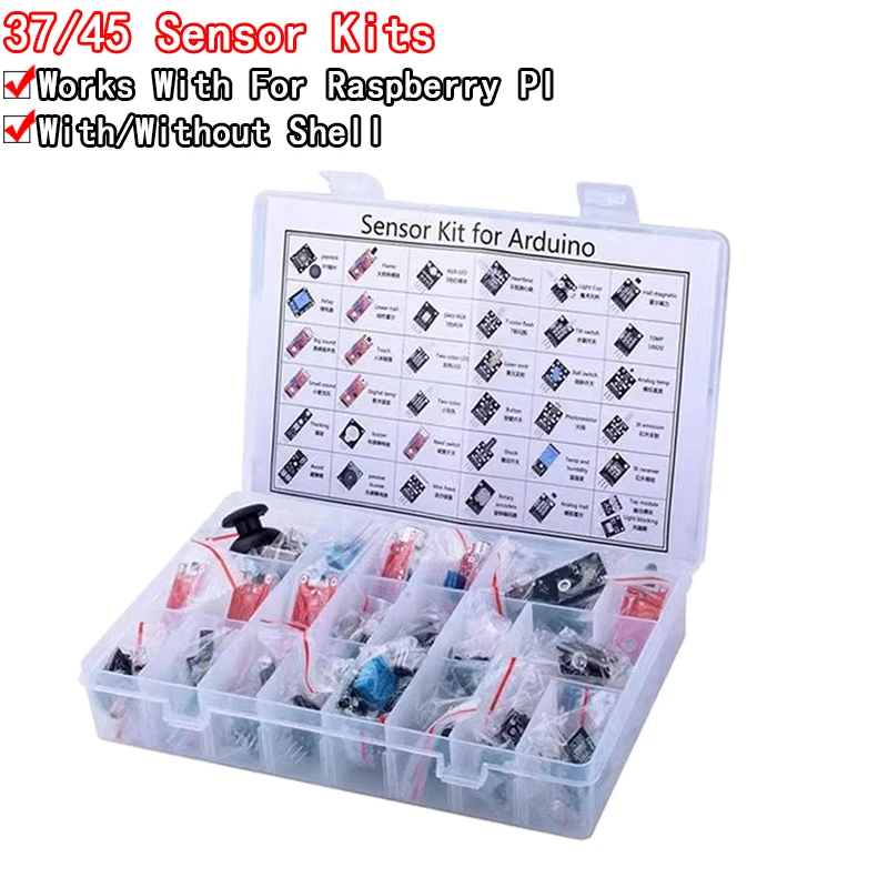 For arduino 45 in 1 Sensors Mo - Arduino Sensor Kit 37 Modules Starter 评论和价格