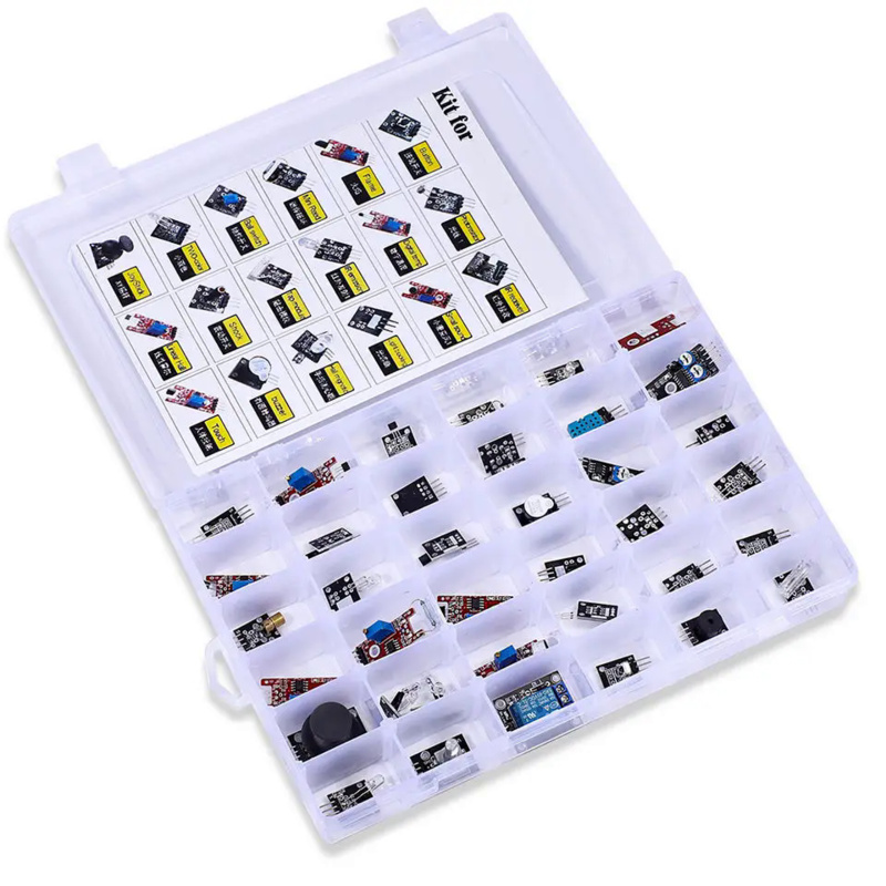 For arduino 45 in 1 Sensors Mo - Arduino Sensor Kit 37 Modules Starter 评论和价格