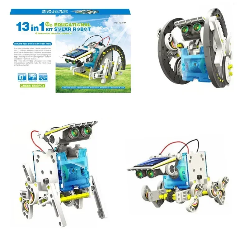 13 In 1 Solar Robot Kit STEM E - Solar Powered Robot Kit 14 In 1 评论和价格