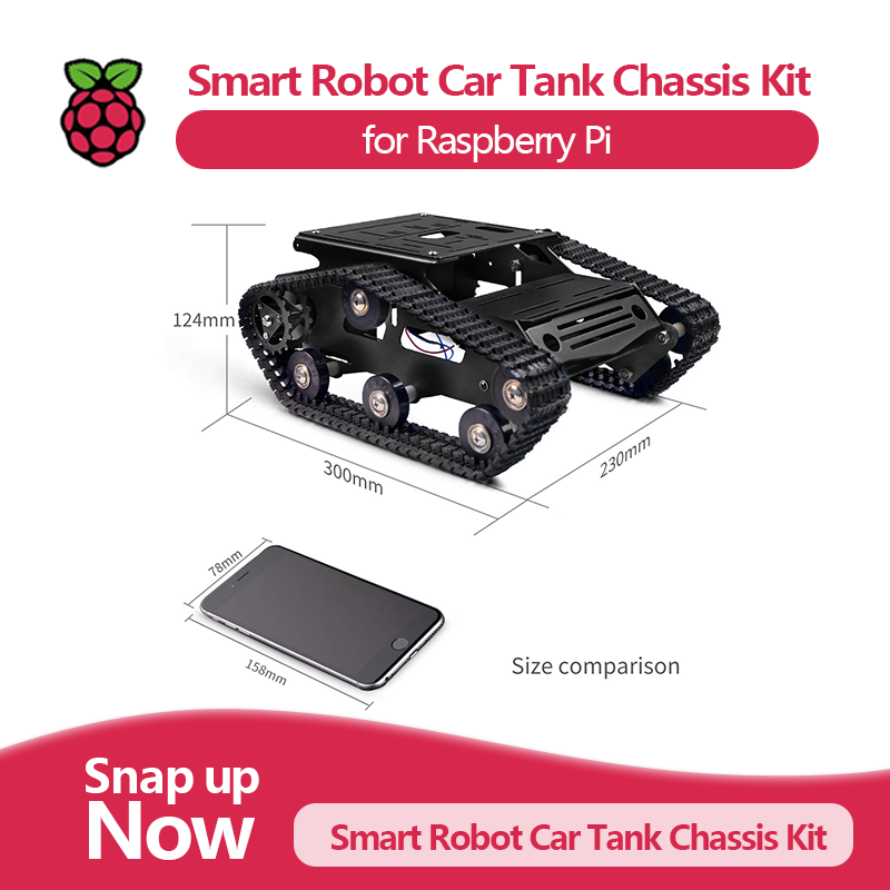 Smart Robot Car Tank Chassis K - Raspberry Pi Robot Platform Tank Chassis 评论和价格