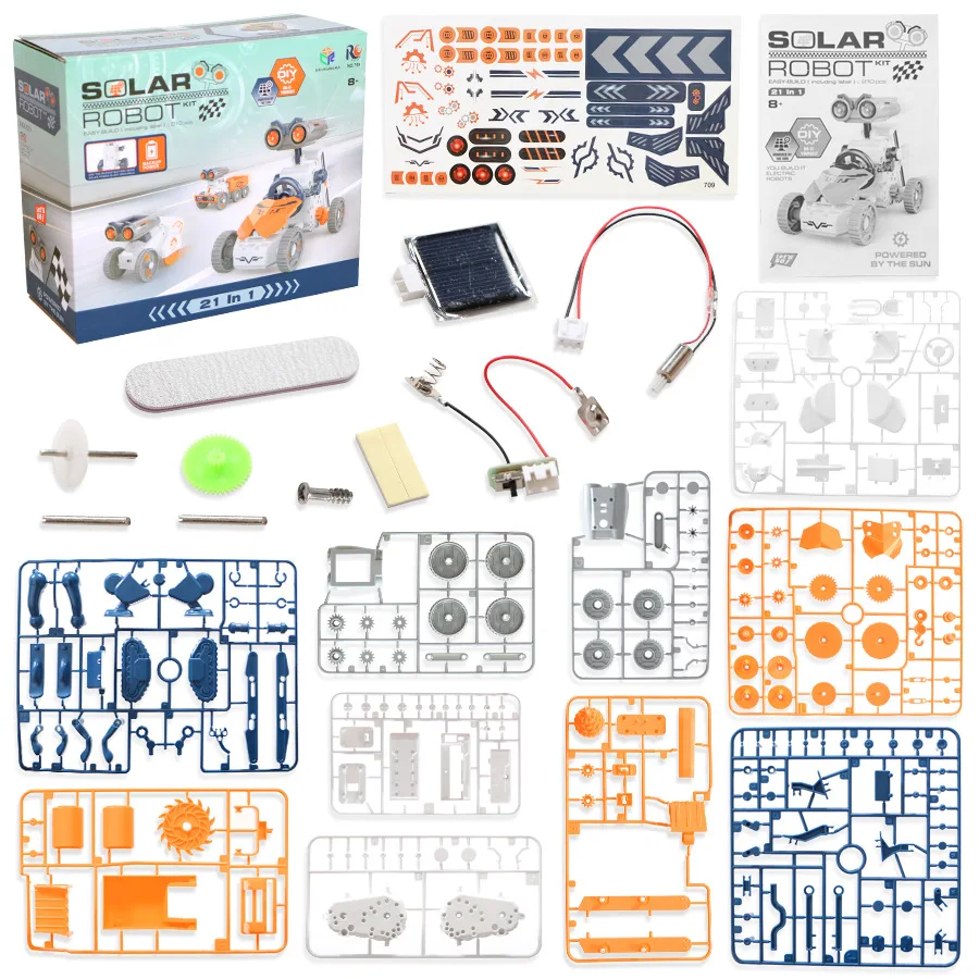 Solar Robot 21 in 1 DIY Buildi - Solar Powered Robot Kit 14 In 1 评论和价格