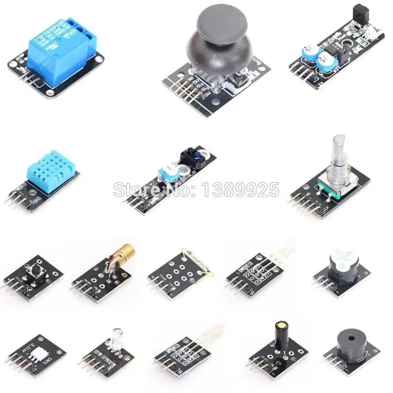New Item New R3 Board + 37 mod - Arduino Sensor Kit 37 Modules Starter 评论和价格