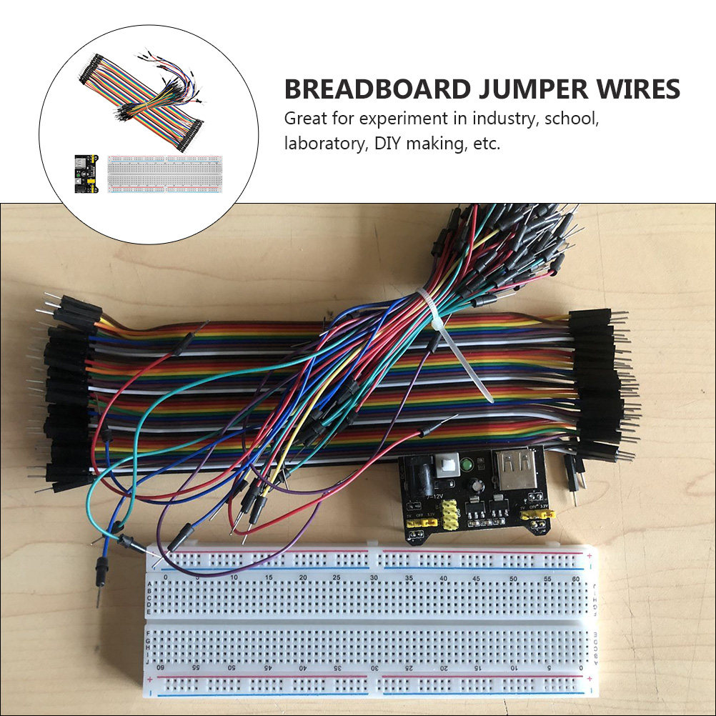 830 Hole Breadboard Kit with P - Breadboard Jumper Wires Power Supply Kit 评论和价格