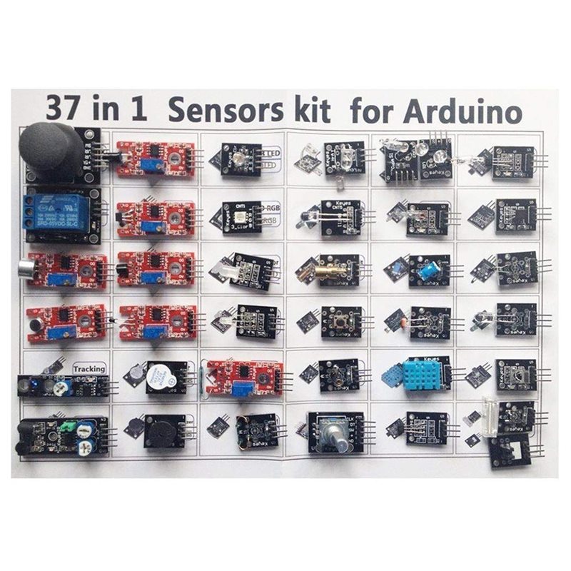 Starter Set Of 37-In-1 Sensor  - Arduino Sensor Kit 37 Modules Starter 评论和价格
