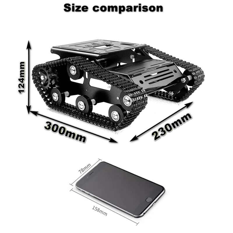 Smart Robot Car Tank Chassis A - Raspberry Pi Robot Platform Tank Chassis 评论和价格