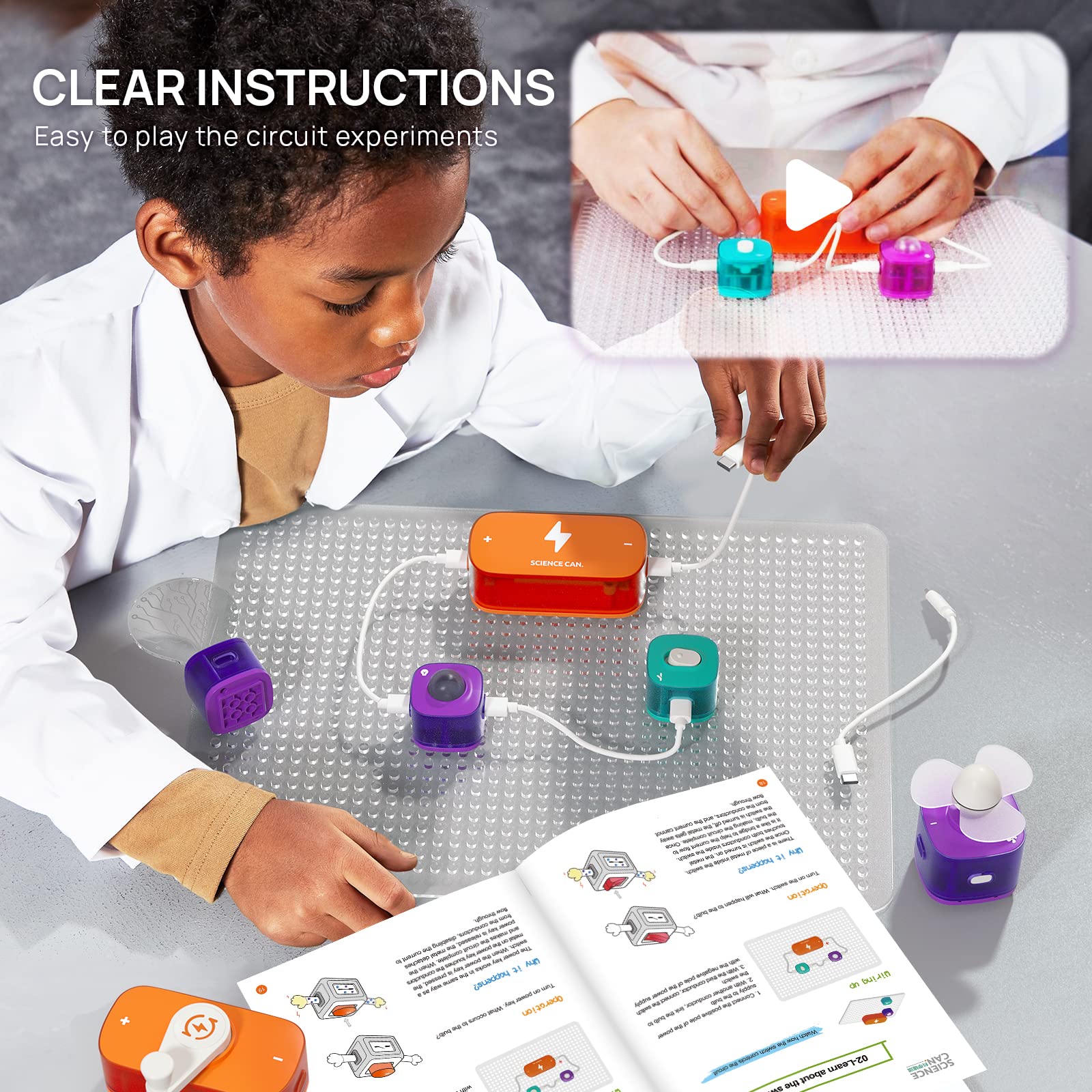 STEM Science Experiment Kit fo - Electronic Building Blocks Stem Kit 评论和价格