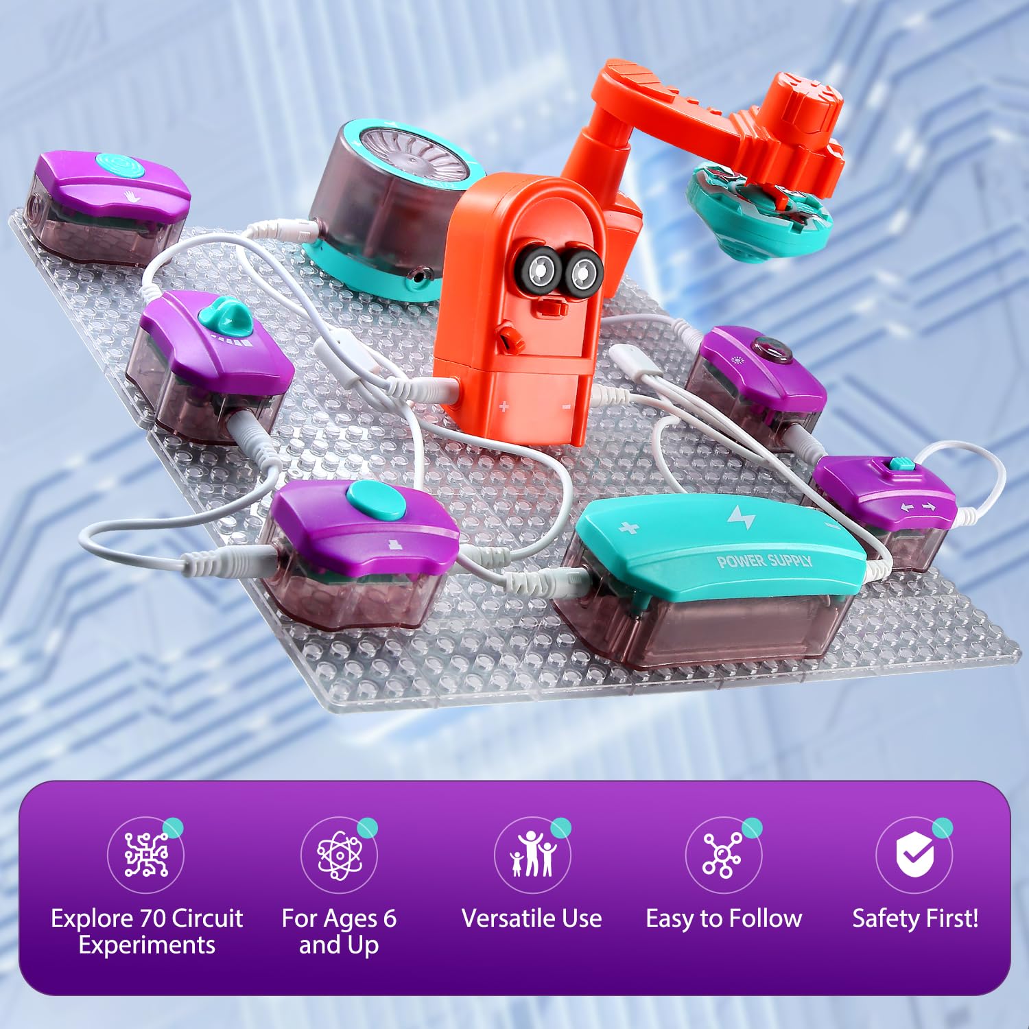 STEM Science Experiment Kit fo - Electronic Building Blocks Stem Kit 评论和价格