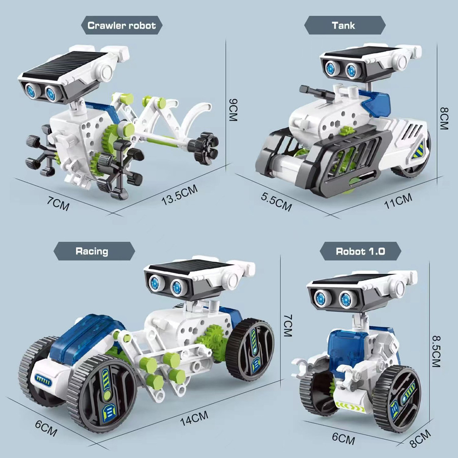 21/14/7 in 1 Science Experimen - Solar Powered Robot Kit 14 In 1 评论和价格