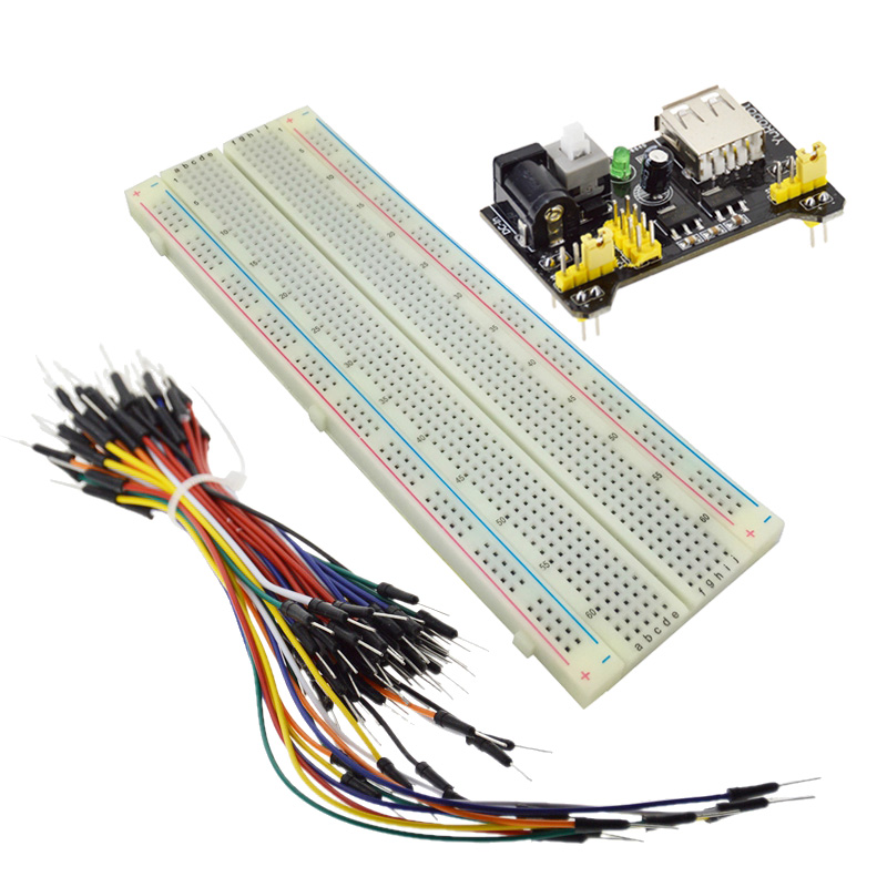 LIZAO MB-102 830 Points Breadb - Breadboard Jumper Wires Power Supply Kit 评论和价格