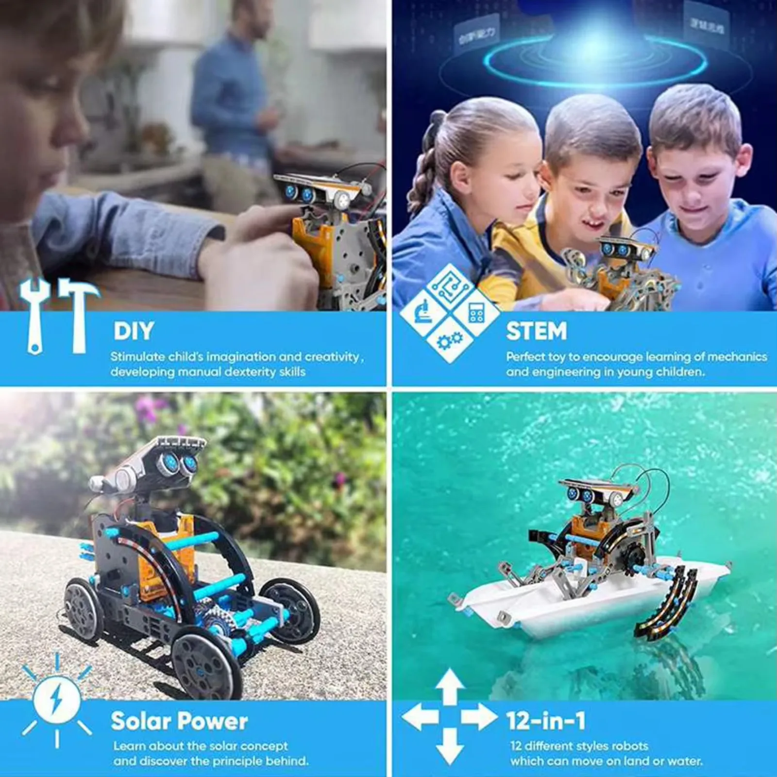 13 in 1 Solar Powered Robot Sc - Solar Powered Robot Kit 14 In 1 评论和价格
