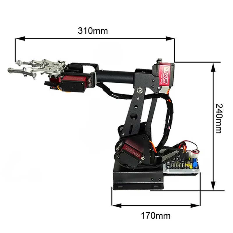 Ps2 Control 6 DOF Robotic Arm  - Programmable Robotic Arm Kit Arduino 评论和价格